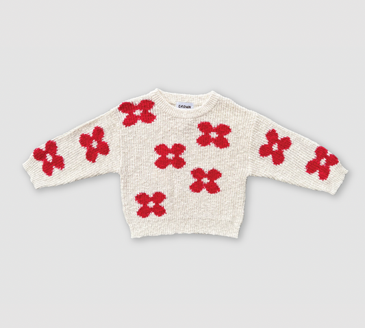 Knitted post pullover