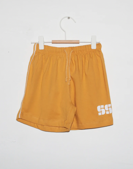 stencil jersey short | yellow
