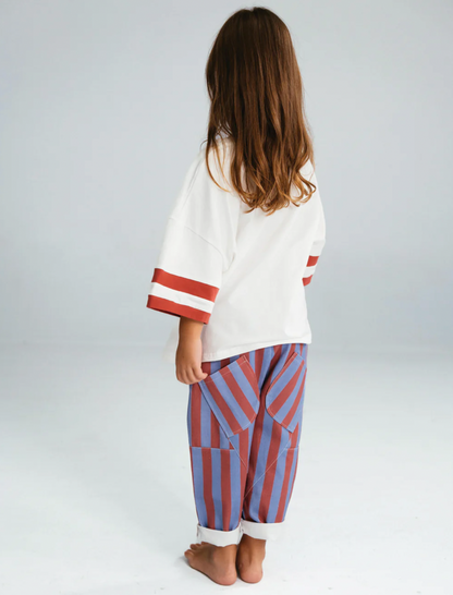 Pocket pants | court side stripe