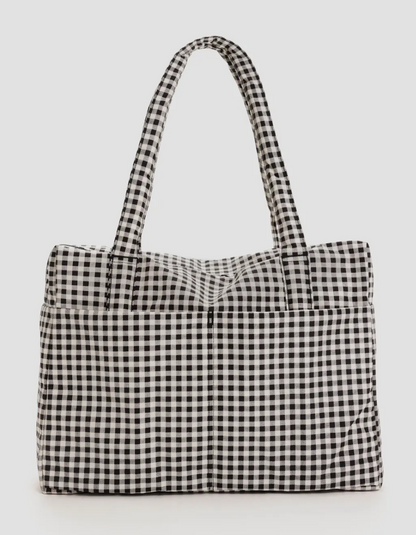 Cloud carry on | black and white gingham