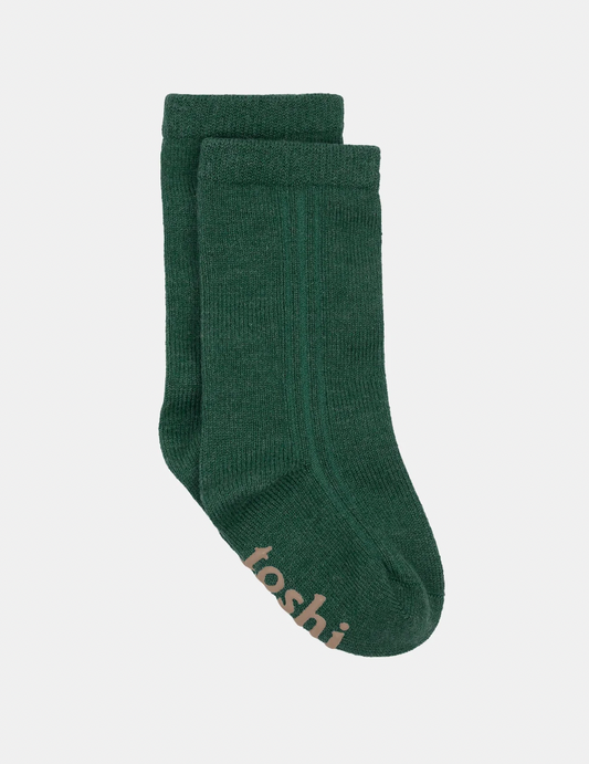 Organic socks knee high | ivy
