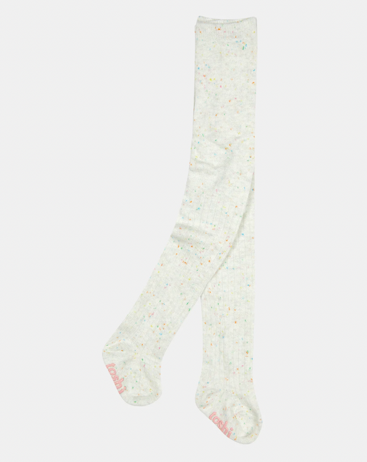 Organic tights footed | snowflake