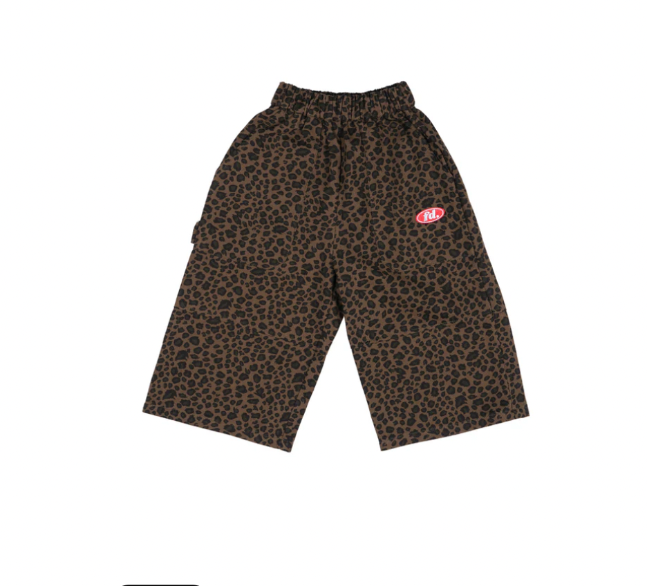 denim leopard cargos