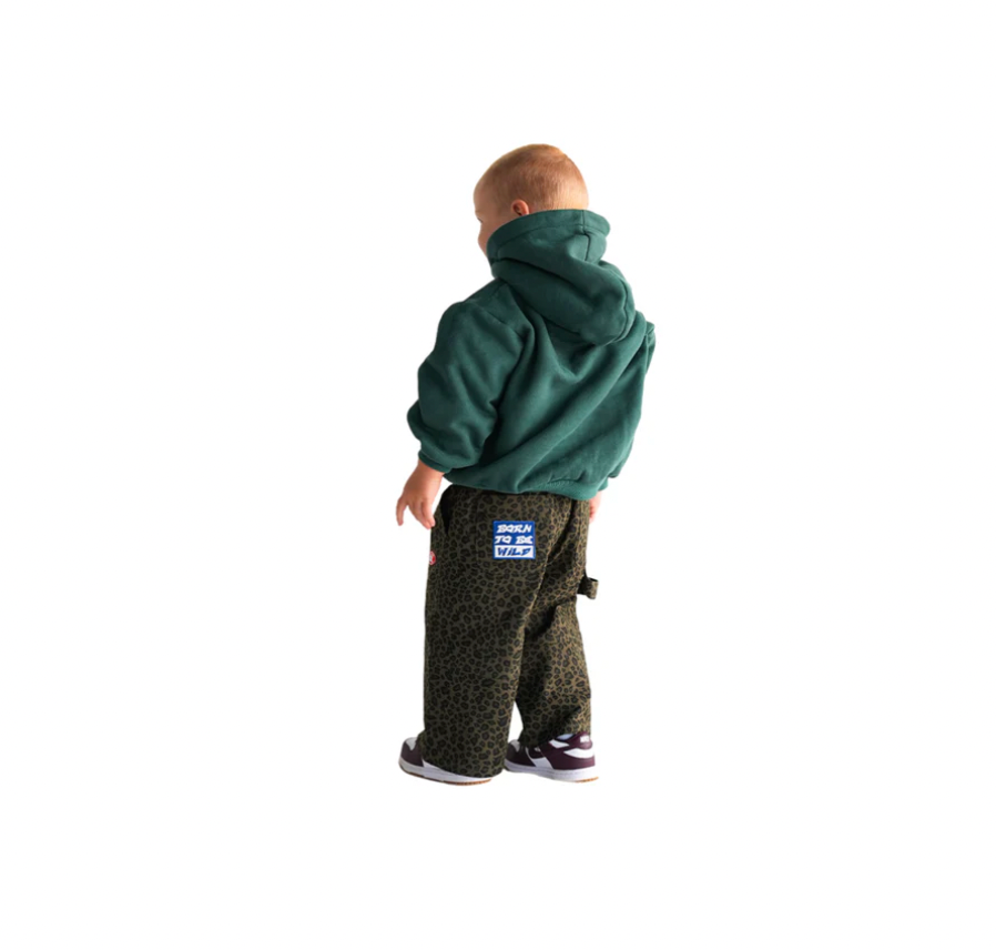 denim leopard cargos