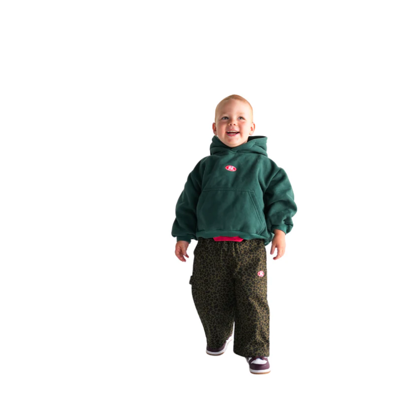 denim leopard cargos