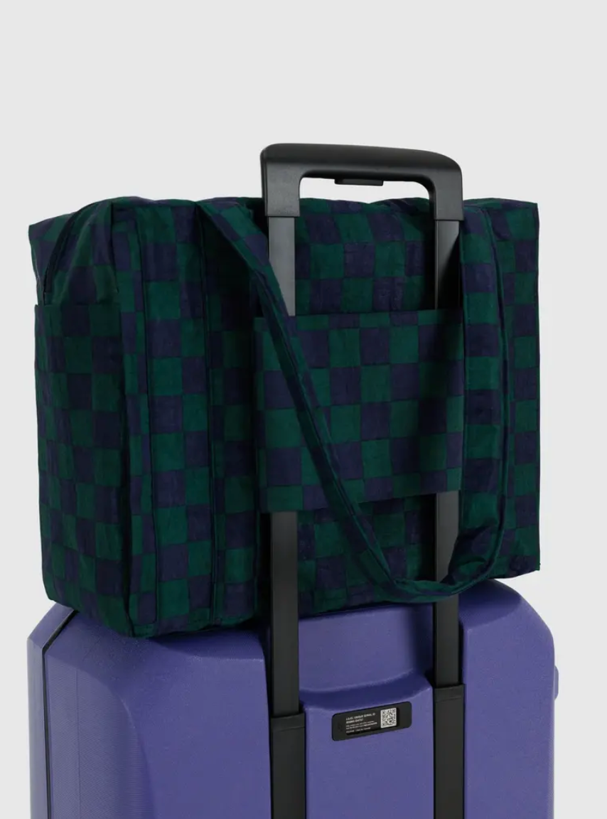 Small cloud carry on | navy green check
