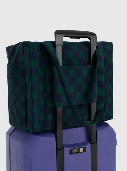 Small cloud carry on | navy green check