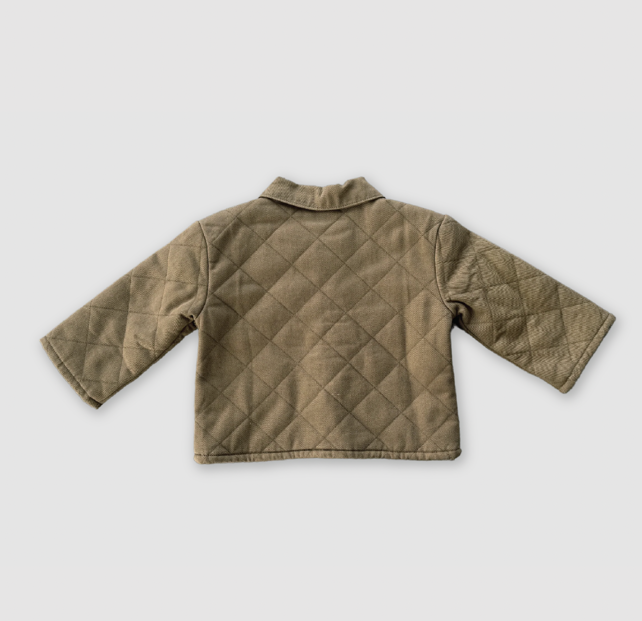 Organic quilted denim jacket