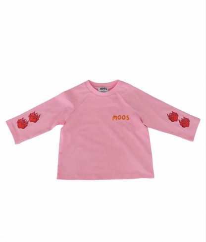 Flaming heart L/S | Pink