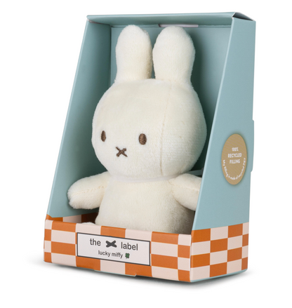 Lucky Miffy sitting in giftbox  - 10cm - cream
