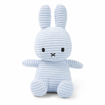 Miffy | 23cm Sitting Corduroy Plush | Ice Blue