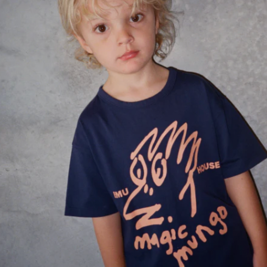 EMU HOUSE EATS TEE | navy