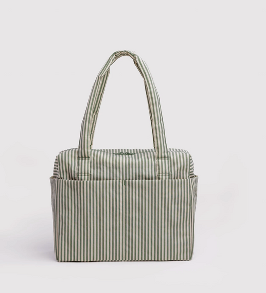 Small cloud carry on | Sage Stripe