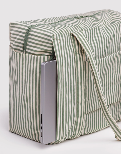 Small cloud carry on | Sage Stripe