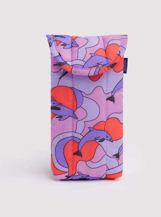 Puffy glasses sleeve | dolphins