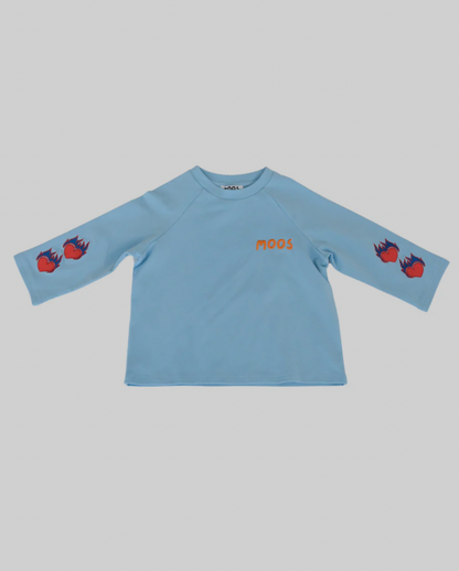 Flaming heart L/S | Blue