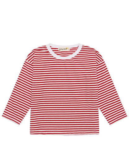 Long tee | red stripe