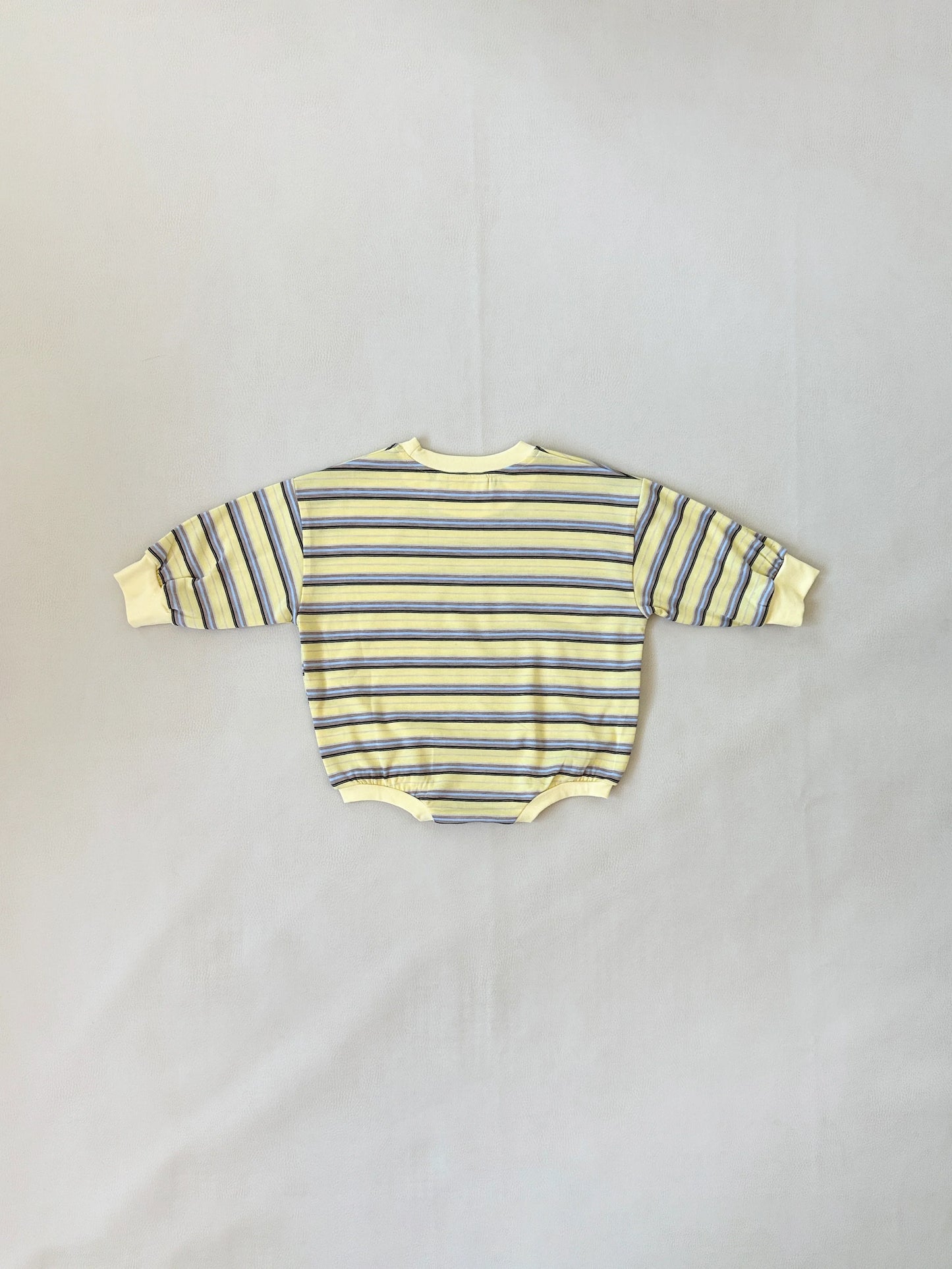 Mattie Stripe Cotton Bodysuit | Yellow Stripe