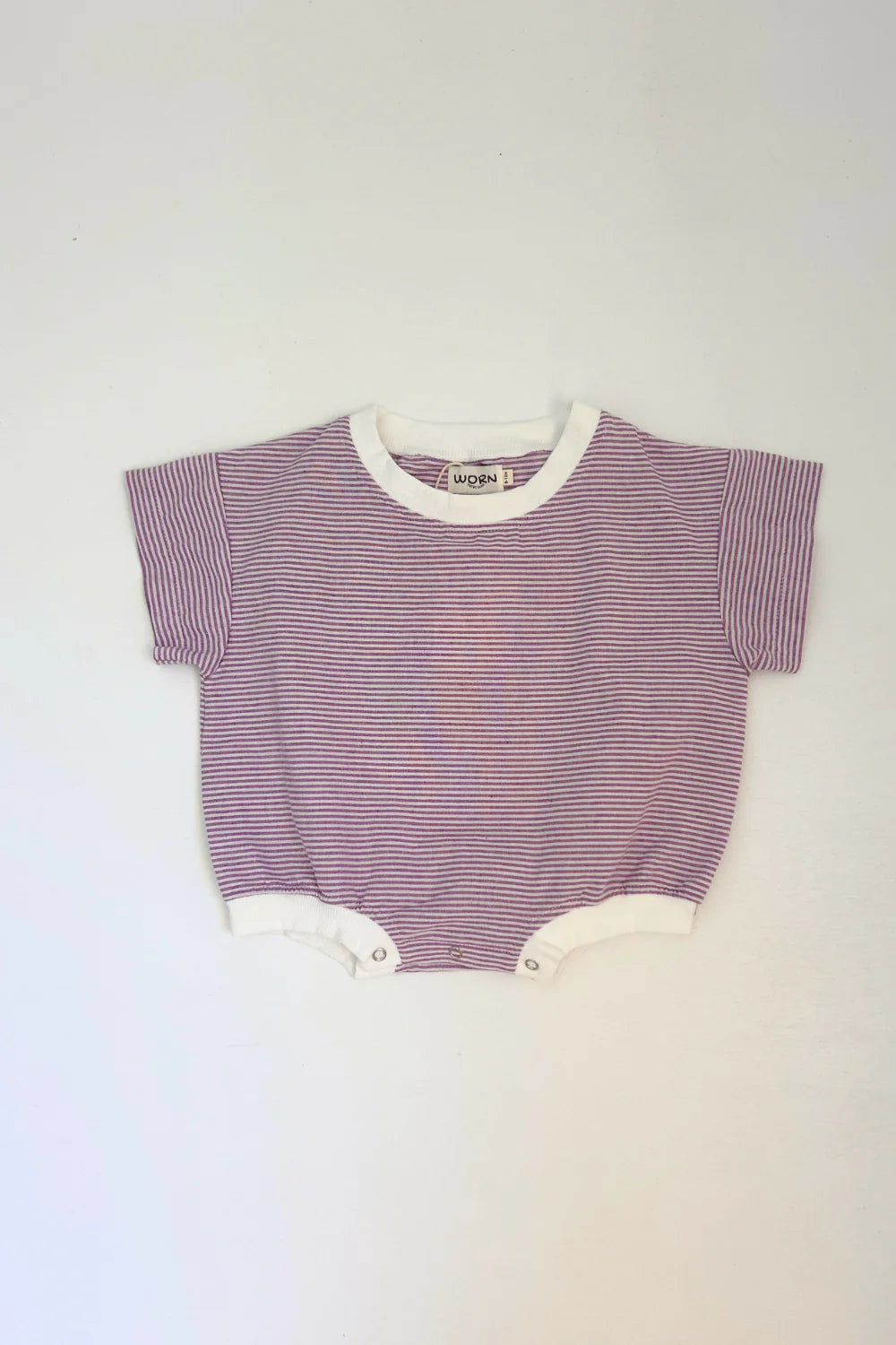 Stripey T-Shirt Romper | Lavender