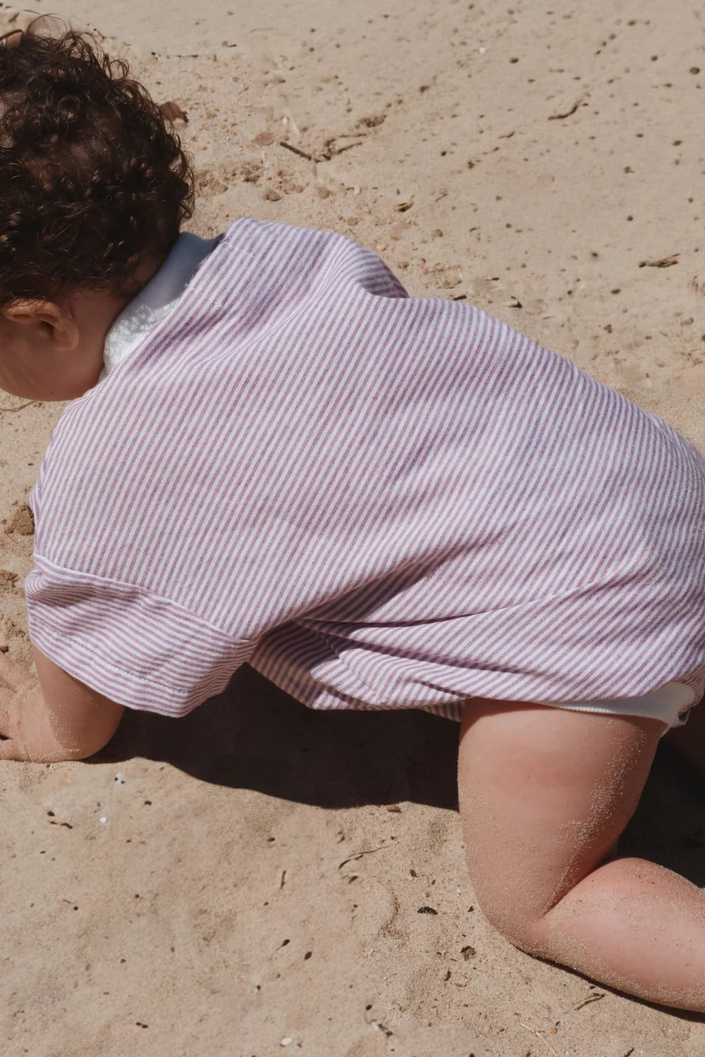 Stripey T-Shirt Romper | Lavender