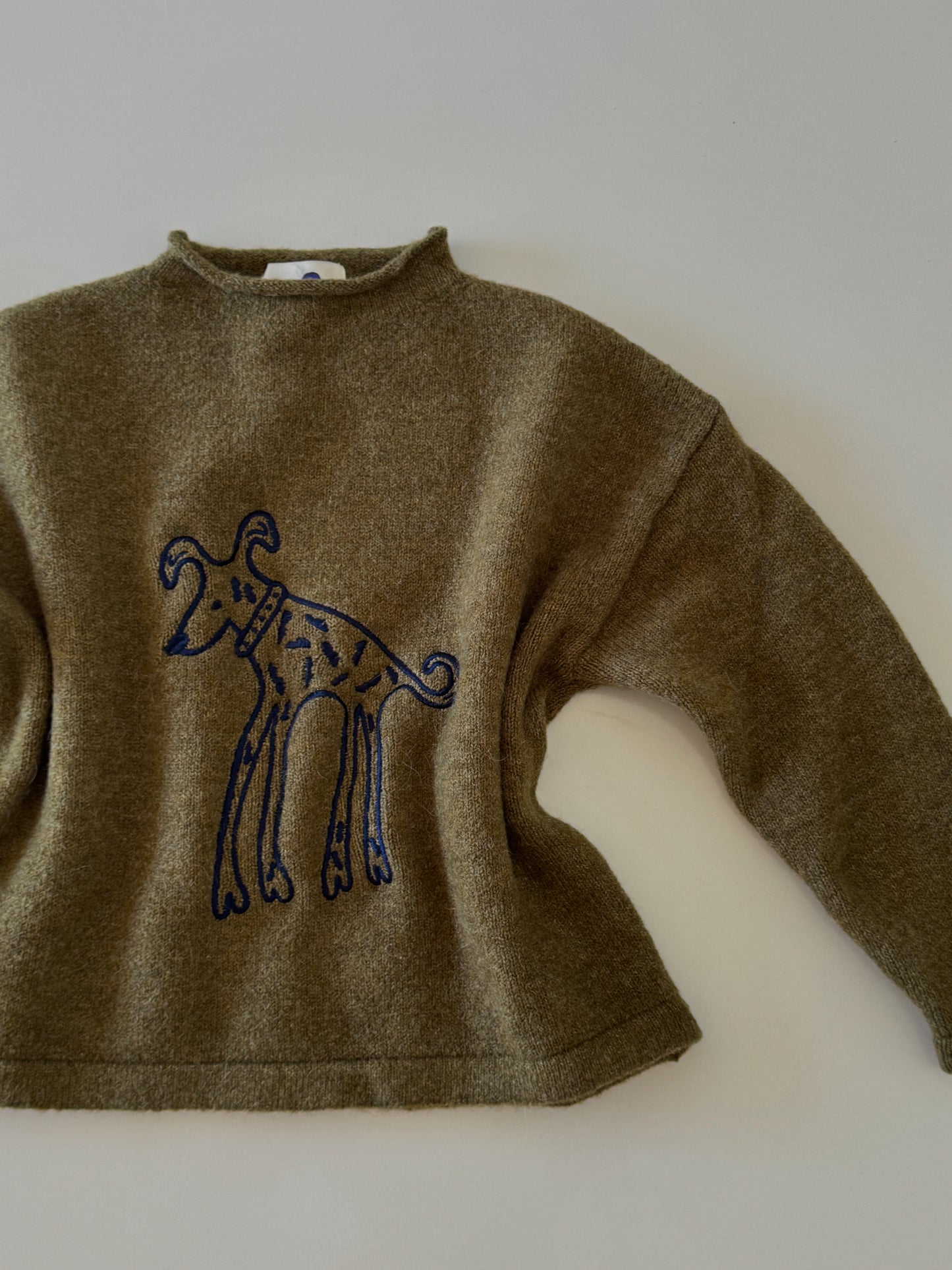 rolled neck knit