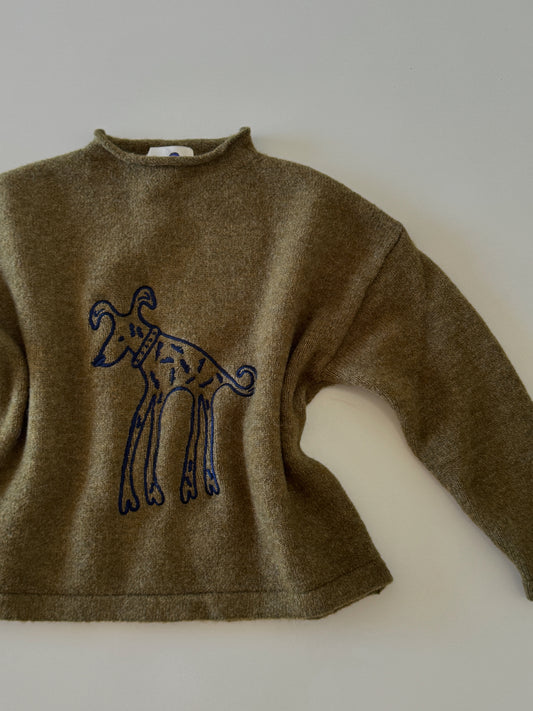 rolled neck knit