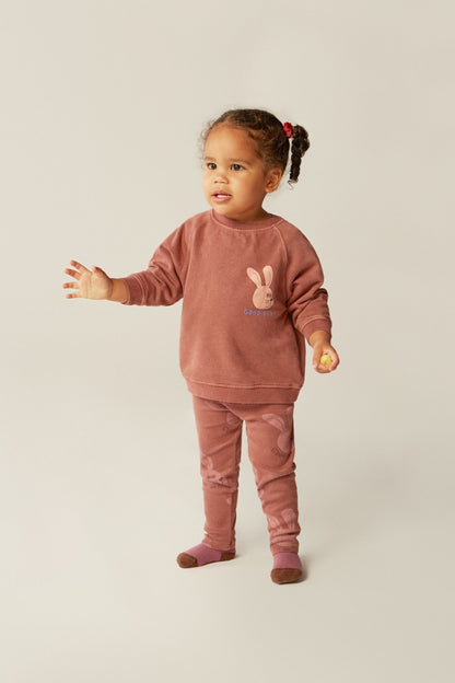 Rabbits brown baby leggings