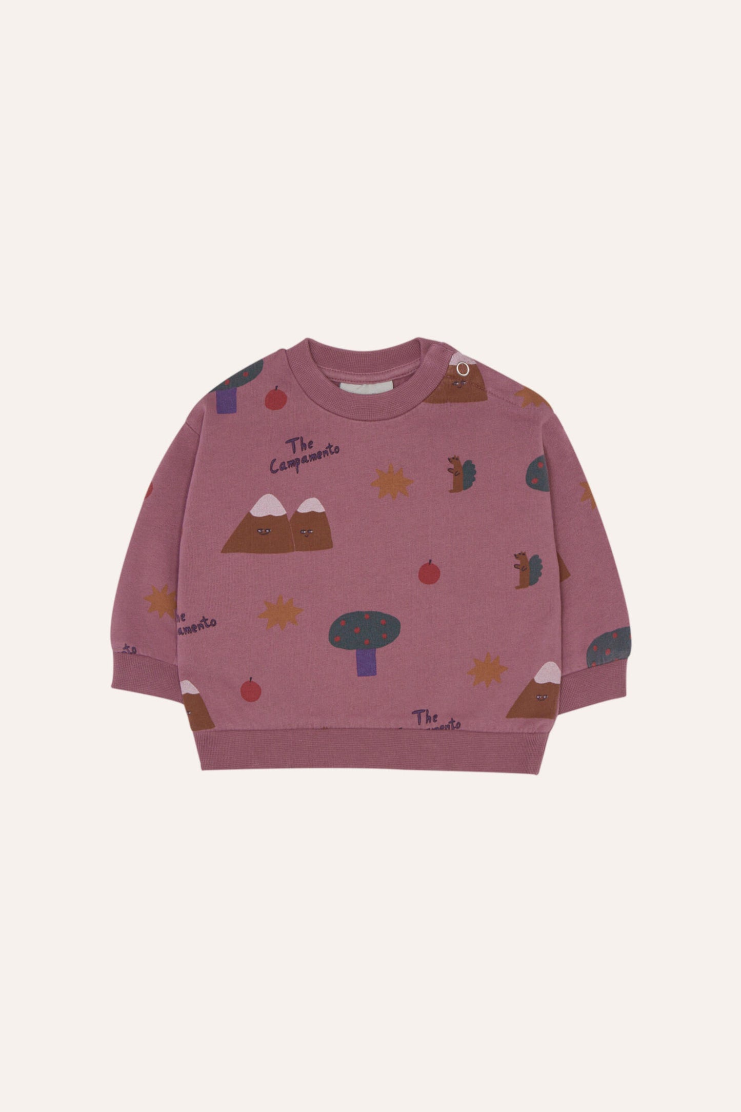 Mountains purple baby sweater