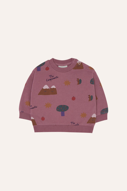 Mountains purple baby sweater