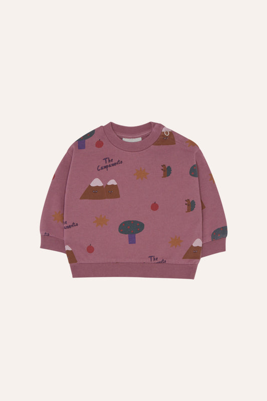Mountains purple baby sweater