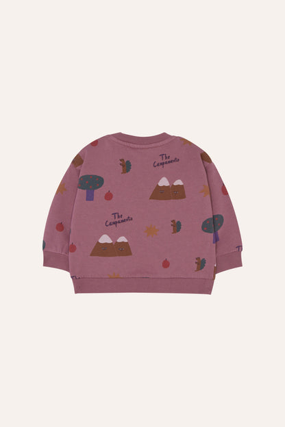 Mountains purple baby sweater