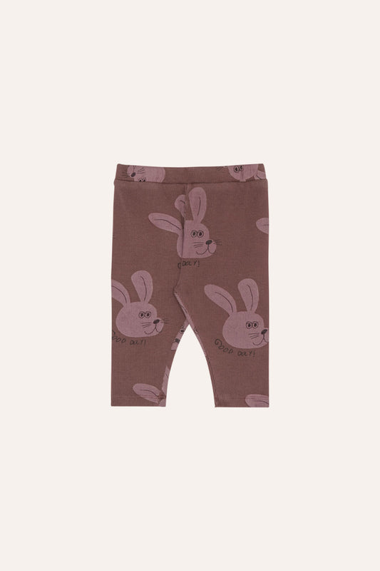 Rabbits brown baby leggings