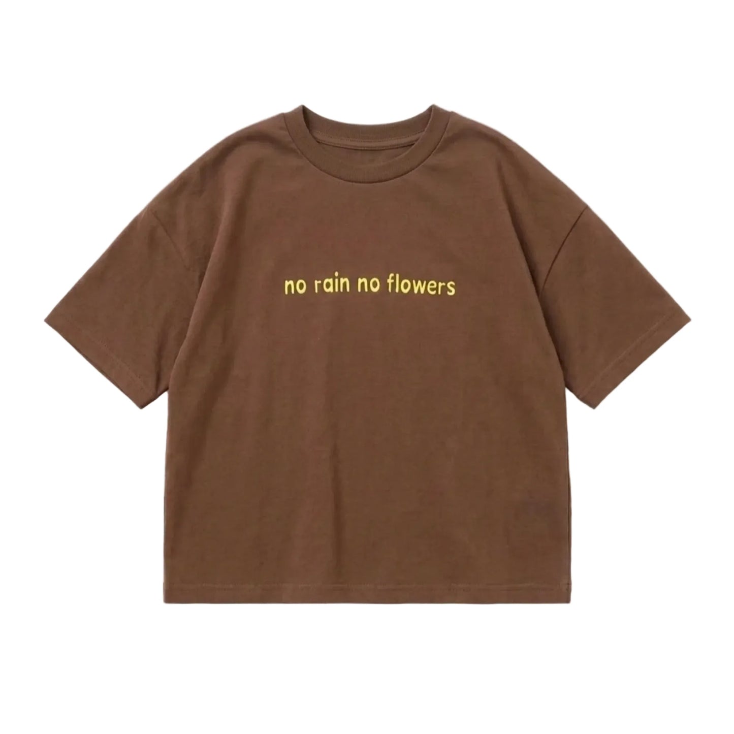 No flowers tee | brown