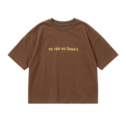 No flowers tee | brown