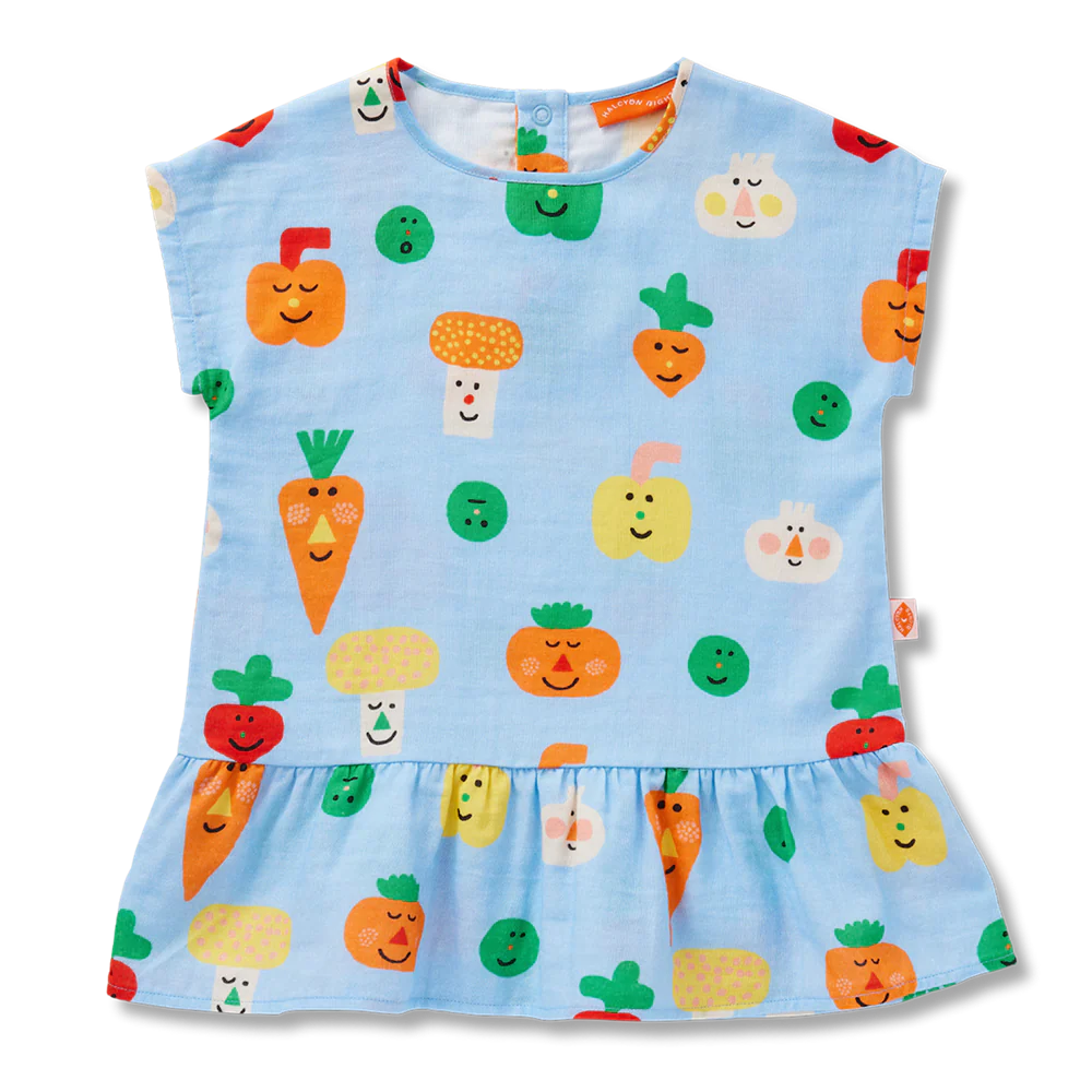 Teeny Tiny Veg Woven Dress
