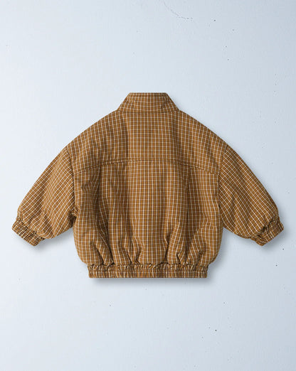 juno padded bomber | maple check