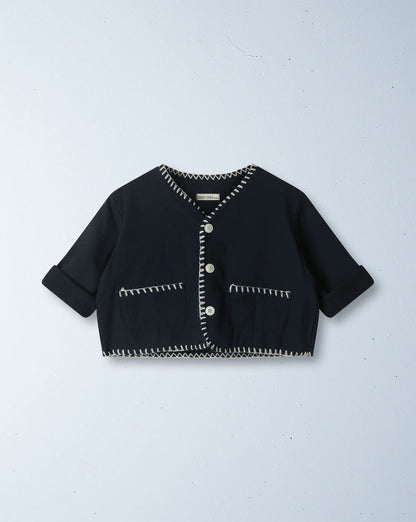 Little foxy cropped jacket | navy