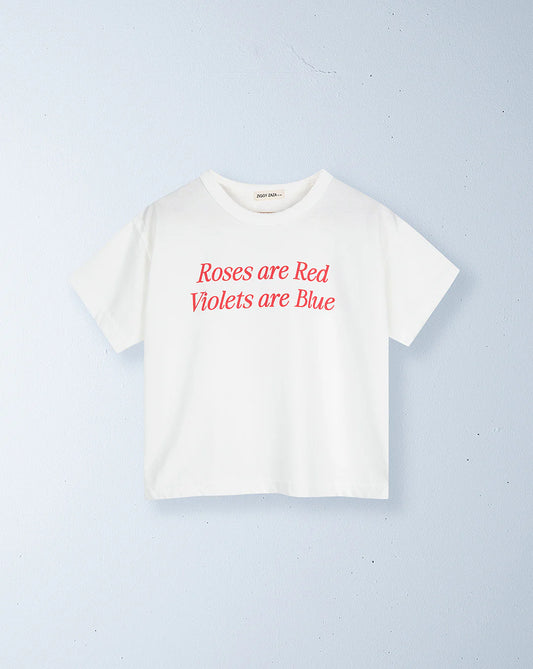Roses are red tee | white
