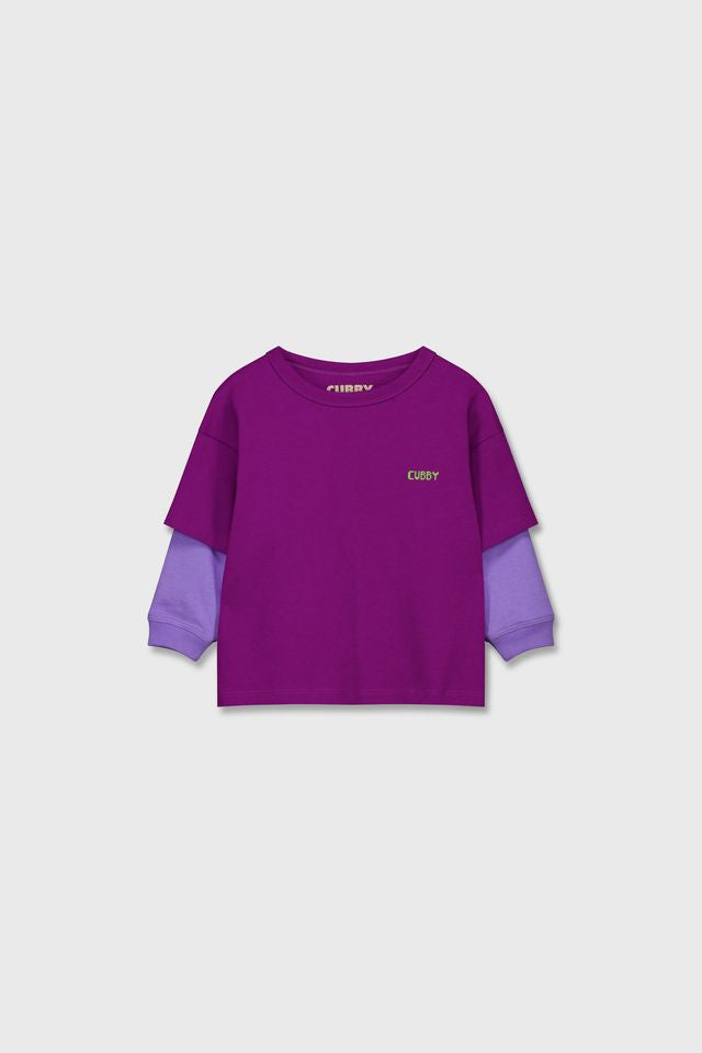 Dusty layered top | acai