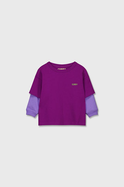 Dusty layered top | acai