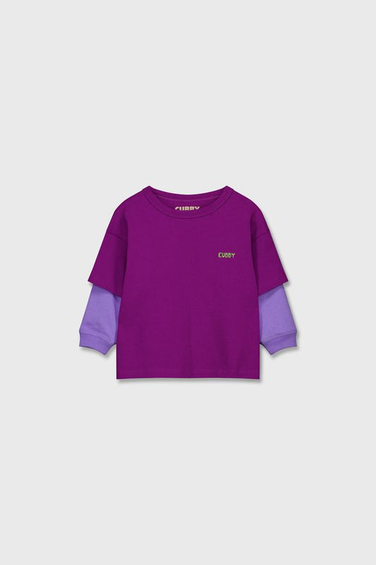 Dusty layered top | acai