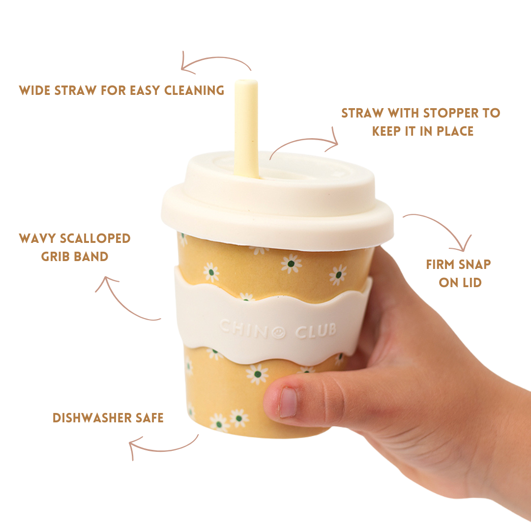 Yellow Daisy Babychino Cup | 4oz