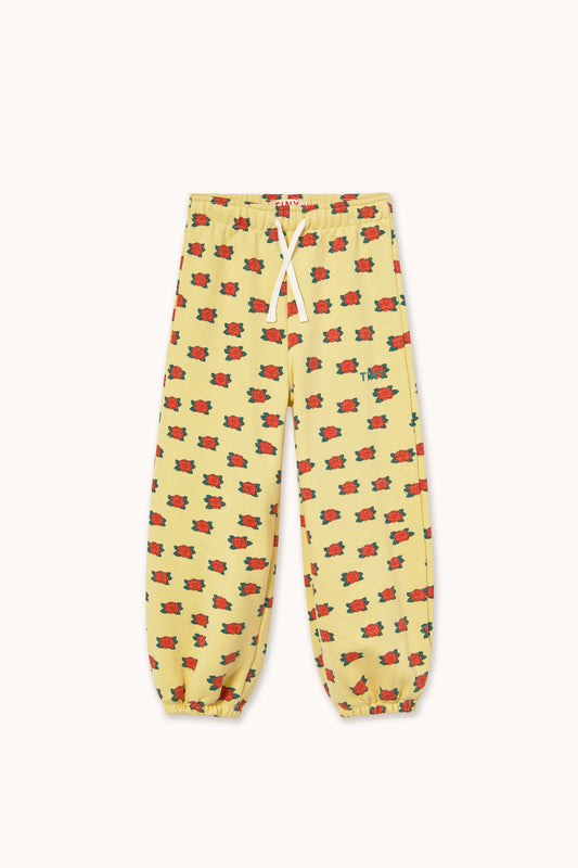 Camelias pattern sweatpants