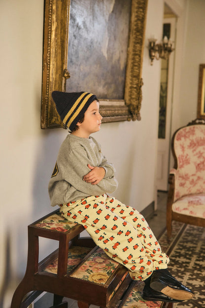 Camelias pattern sweatpants