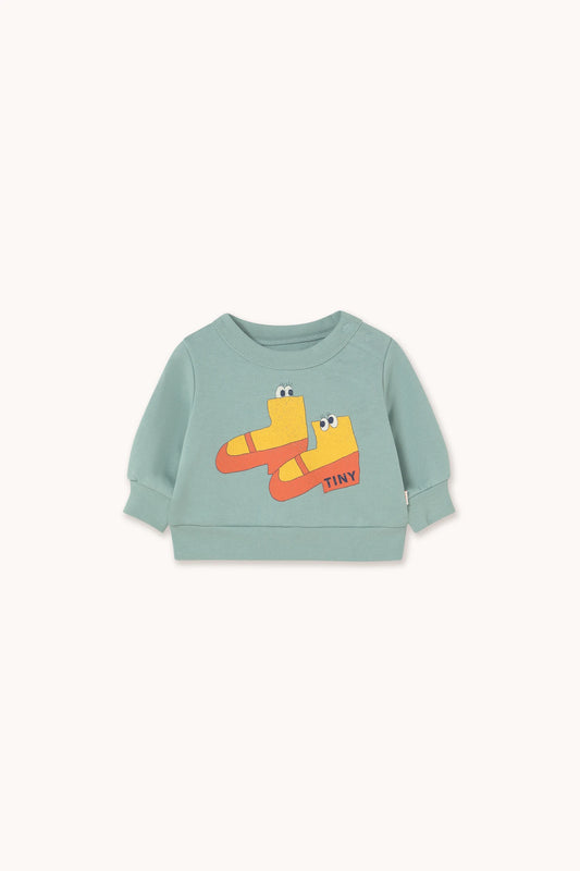 Walk graphic baby sweater