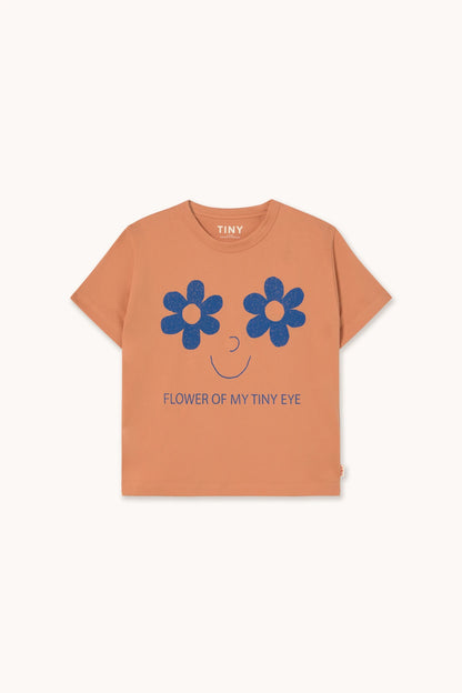 Flowers eyes graphics tee