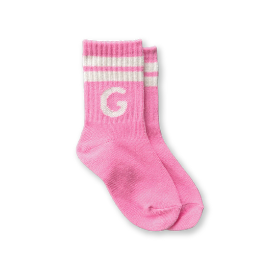 Stripe logo socks | candy
