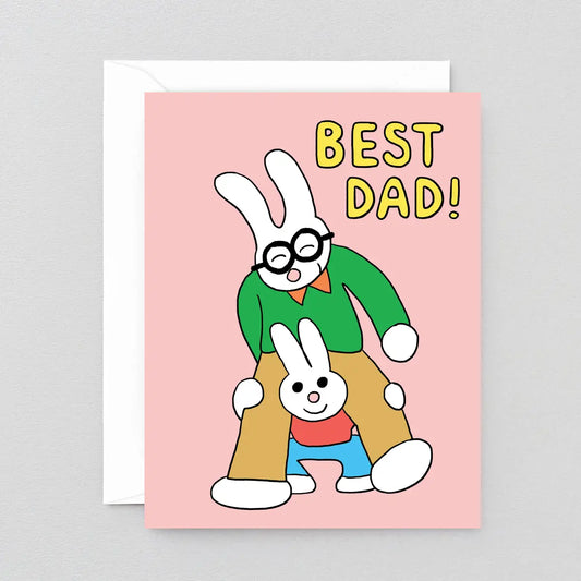 Best dad! greeting card
