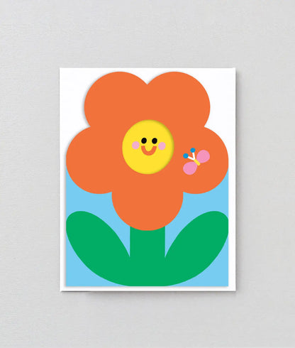 Bug & Flower fold out card