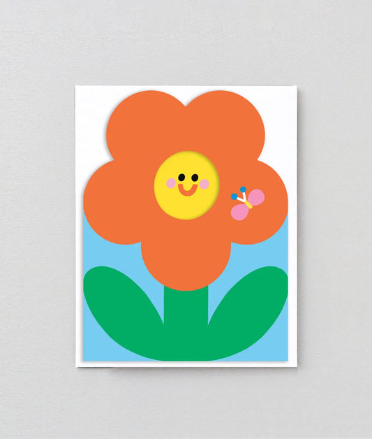 Bug & Flower fold out card